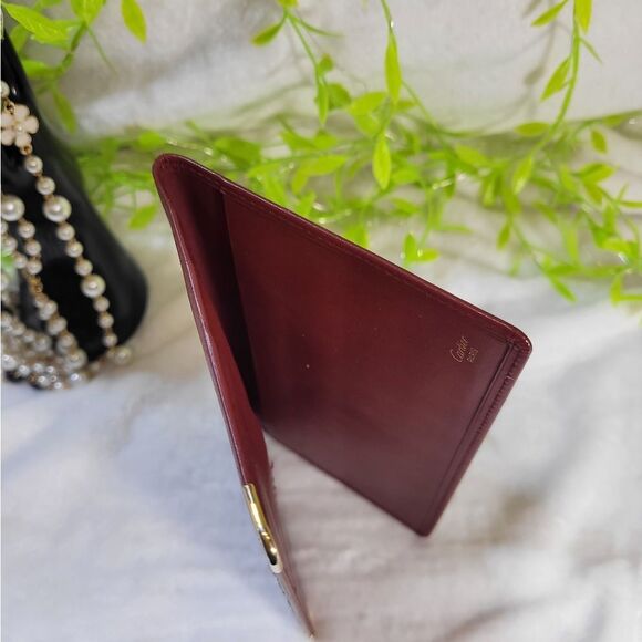 Authentic Cartier Bifold Bordeaux Wallet - Picture 11 of 14